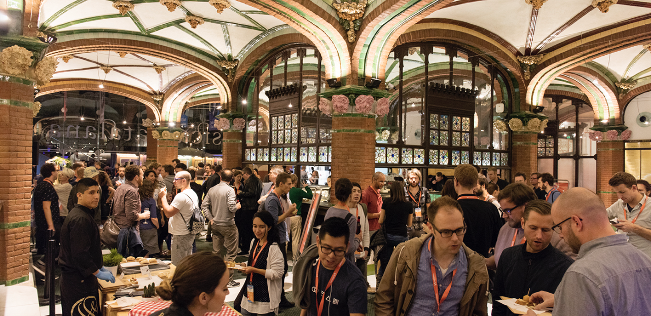 SmashingConf Barcelona main hall during presentation